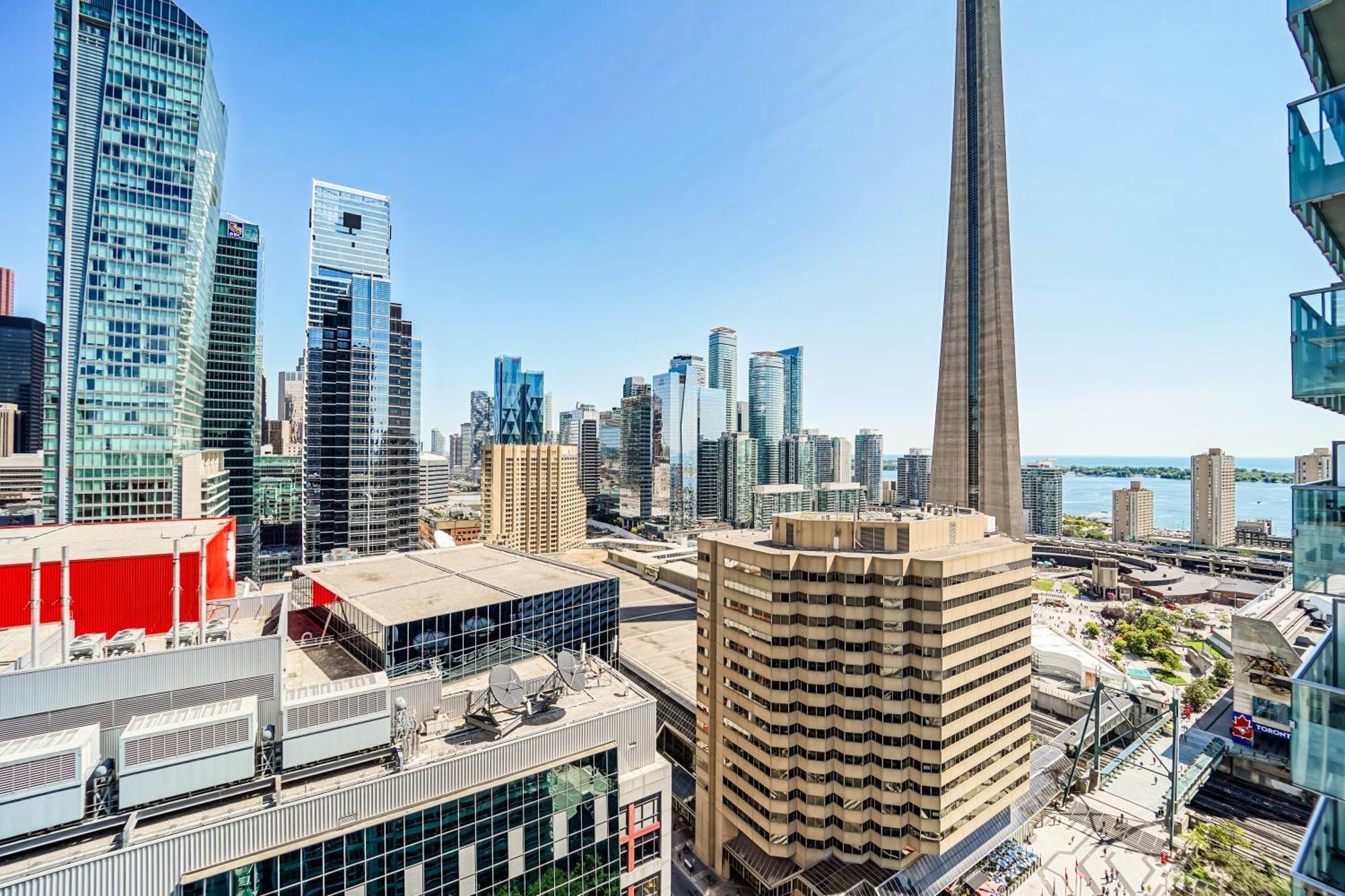 Chol Furnished Suites Heart Of Downtown Toronto, 2 Beds, Free Parking, Cn Tower View Kültér fotó